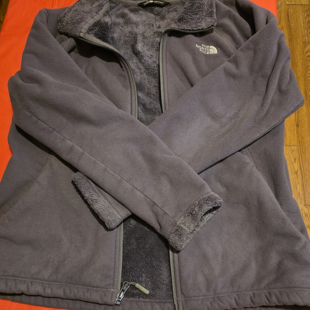 Women's The North Face Gray Fleece Jacket Large